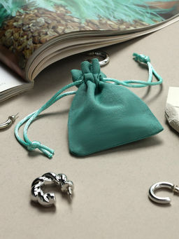 Цена за 50 шт. Мешочек подарочный Хлопок, 7?9 см, тиффани - Simaland фото 5