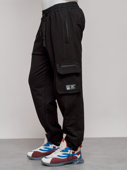 спортивные брюки 95%хлопок 5% эластан (двухслойная нить),Турция, черного цвета - Mtforce фото 10