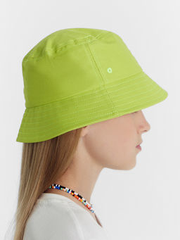 Панама детская для девочек в лаймово-желтом цвете - Mark formelle фото 8