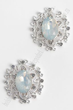 Серединка ювелирная (2 шт) SF-7021, белый №А16