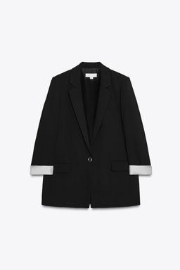 PRINTED CUFF BLAZER - Zara фото 5