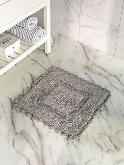 Коврик для туалета молочный 50x50 махра