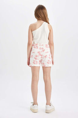 Шорты из двух частей с принтом для девочек - Defacto фото 10