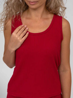 Пижама женская , цвет красный