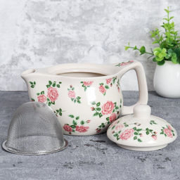 Чайник заварочный 400 мл с металлическим ситом / KJ-493 /уп 60/ - Галеонтрейд фото 2