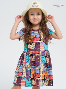 Платье Лето коты в горошек new - Sovalina фото 5