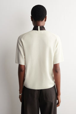 CAMISETA DE LANA MERINO CON PA?UELO DE SEDA - H&m фото 4