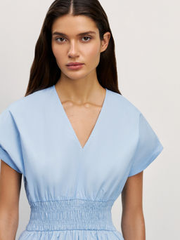 Платье миди с резинкой на талии / Zarina  фото 6