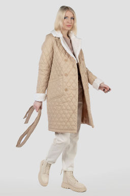 05-2140 Куртка женская зимняя (пояс) - El podio фото 3