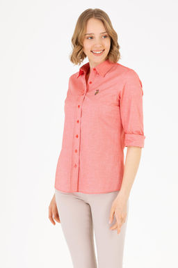 Рубашка женская красная Uzunkol Basic - U.s. polo assn фото 15