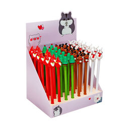 Цена за 48 шт. Ручка - прикол гелевая Calligrata Новый год, неавтоматическая, чёрные чернила, 0.38 мм, штрихкод на штуке, подарочная, МИКС фото 9