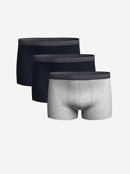 Standart Kal?p Pamuklu Esnek Erkek Boxer 3l?