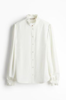 Blusa con ribetes de volante - H&m фото 6