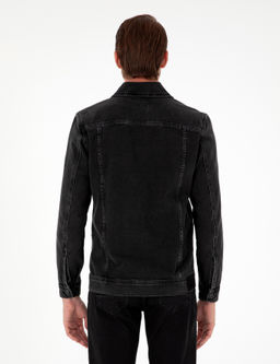 Siyah Slim Fit Jean Ceket - Pierre cardin фото 5