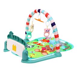 Музыкальный развивающий коврик Милые зверята, русское озвучивание, цвет голубой - Zabiaka фото 6