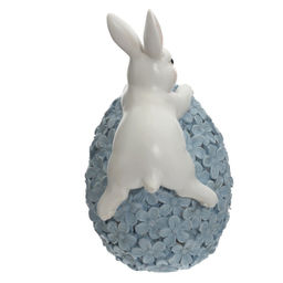 Фигурка декоративная "Заяц с яйцом", L9 W7,5 H13 см