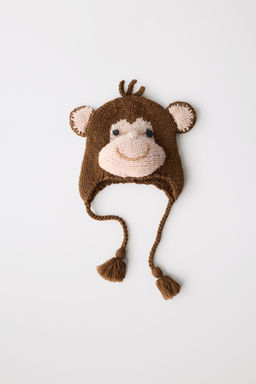 100% WOOL MONKEY HAT LIMITED EDITION - Zara фото 9