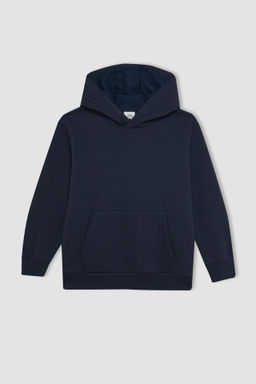 Erkek Cocuk Cepli Kapusonlu Kal?n Okul Sweatshirt - Defacto фото 3