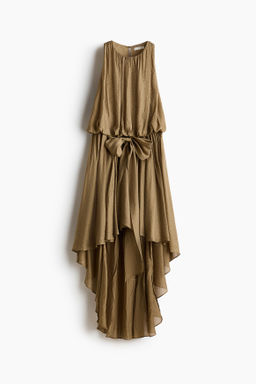 Vestido maxivolumen con lazo decorativo
