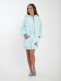 Халат "Лапки" бирюза