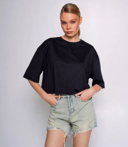 Футболка #ОКТ095009, чёрный