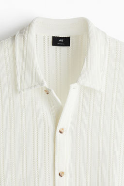 Camisa efecto crochet Regular Fit - H&m фото 5