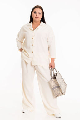 Рубашка М325003б экрю - Елена фото 2