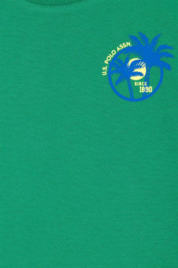 U. S. Polo Assn Детская зеленая футболка с круглым вырезом - U.s. polo assn фото 10