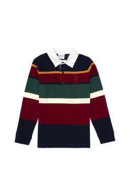 Erkek _ocuk Lacivert Polo Yaka Sweatshirt