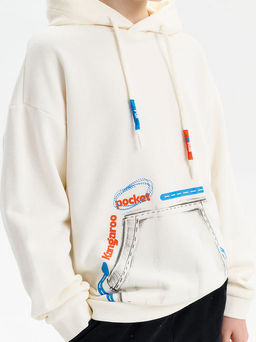 PELICAN, толстовка для мальчиков, Молочный фото 3