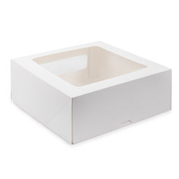 S-CHIEF BFC-012 Кондитерская коробка для торта с ДВУМЯ ОКНАМИ 26 x 26 x 10 см