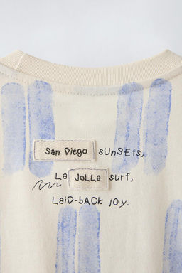 T-SHIRT WITH CROCHET POCKET - Zara фото 4