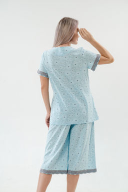 Пижама женская из кулирки Ворожея голубой - Амадэль фото 8