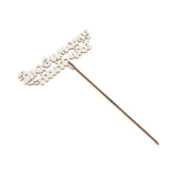 Цена за 5 шт. Топпер для торта деревянный «Любимому папочке»