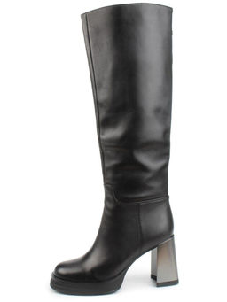 02-B6237-6051Z-6BM-1 BLACK Сапоги зимние женские (натуральная кожа, натуральный мех)