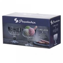 Таймлесс (Timeless) Креманка стеклянная 275мл, набор 2шт, цветная коробка, Pasabahce (Турция) - Домашняя мода фото 2