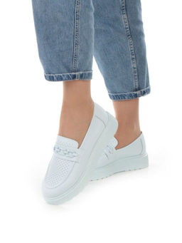 03-PDXL160-5 LT. BLUE Полуботинки женские (натуральная кожа)