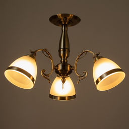 Люстра «Мадлен» 3×40 Вт E27 античная бронза 40×40×50 см