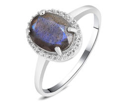 Кольцо, лабрадорит, Джайв