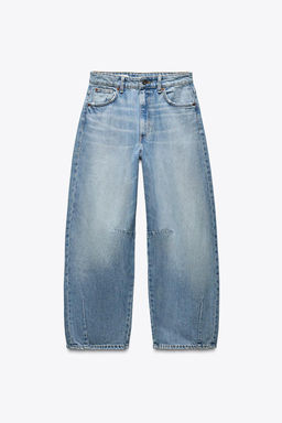 TRF BAGGY BALLOON MID-WAIST JEANS - Zara фото 11