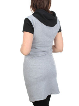 11793 GRAY Туника спортивная женская (100% хлопок) - Фабричный китай фото 4