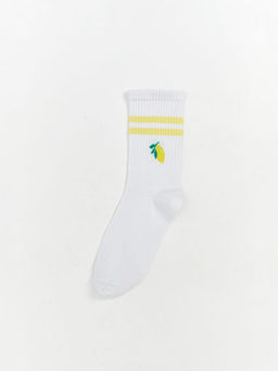 Limon Bask?l? Kad?n Soket ?orap