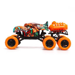 Джип радиоуправляемый MONSTER, 1:16, эффект дыма, световые эффекты, работает от аккумулятора, цвет оранжевый - Автоград фото 2