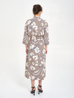 Платье из вискозы с принтом