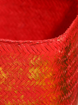 Корзинка плетёная «Голден», 25×25×30 см, розовая