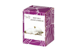 Фигурка декор. 8*4*3 см Котенок спящий белая, золото - Elan gallery фото 3