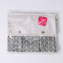 Органайзер подвесной с карманами Доляна «Зигзаг», 8 отделений, 35×53 см, серый