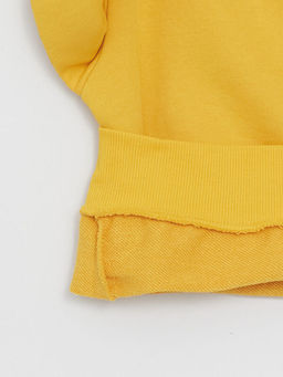 Bisiklet Yaka Bask?l? Uzun Kollu Erkek ?ocuk Sweatshirt - Waikiki фото 3