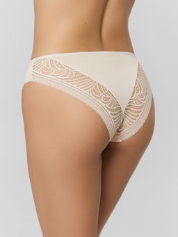 Цена за 2 штуки! Трусы слипы женские кремовые с кружевом - Mark formelle фото 4