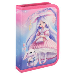 Пенал школьный Феникс+, арт.65662/ 24 АЛИСА (без наполнения, 13.3x20x3.5 см, полиэстер, молния, сублимационная печать, ПЭТ-пакет).